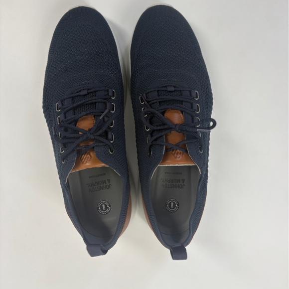 Johnston & Murphy Men's Blue and Tan Sneakers - Picture 3 of 10